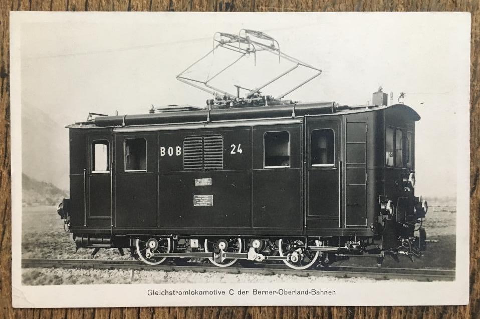 AK Eisenbahn. - Brown Boveri & Cie AG, Gleichstromlokomotive C der Berner-Oberla