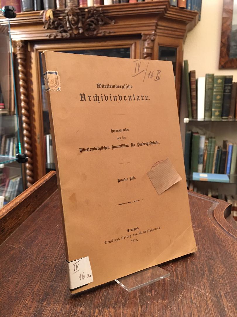 Biberach, Die Pfarr- und Gemeinderegistraturen des Oberamts Biberach.