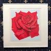 Nesbitt, 'Rose - Stamp Suite I'  (1981) : rote Rose auf hellblauem Grund :