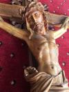 Devotionalien. - Kruzifix / Wandkreuz. - Grosses Historismus-Kreuz 100 cm aus Ei